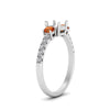 Load image into Gallery viewer, petite-micropave-semi-mount-three-stone-diamond-ring-with-orange-sapphire-in-white-gold-FD9383SMRGSAOR-NL-WG
