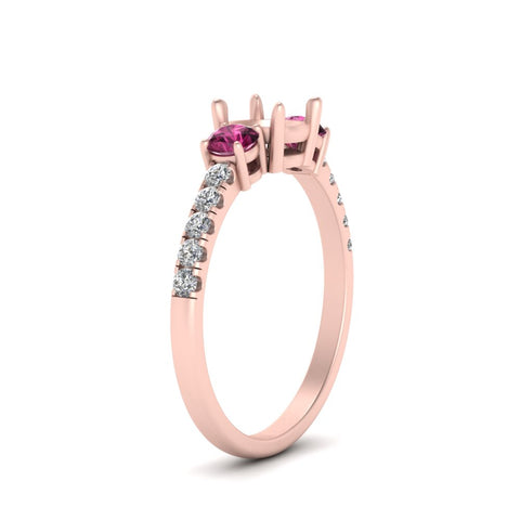 petite-micropave-semi-mount-three-stone-diamond-ring-with-pink-sapphire-in-rose-gold-FD9383SMRGSADRPI-NL-RG