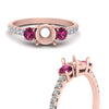 Load image into Gallery viewer, petite-micropave-semi-mount-three-stone-diamond-ring-with-pink-sapphire-in-rose-gold-FD9383SMRGSADRPI-NL-RG
