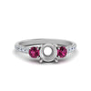 Load image into Gallery viewer, petite-micropave-semi-mount-three-stone-diamond-ring-with-pink-sapphire-in-white-gold-FD9383SMRGSADRPI-NL-WG