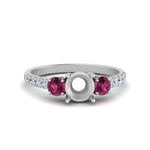 Load image into Gallery viewer, petite-micropave-semi-mount-three-stone-diamond-ring-with-pink-sapphire-in-white-gold-FD9383SMRGSADRPI-NL-WG
