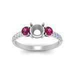 Load image into Gallery viewer, petite-micropave-semi-mount-three-stone-diamond-ring-with-pink-sapphire-in-white-gold-FD9383SMRGSADRPI-NL-WG
