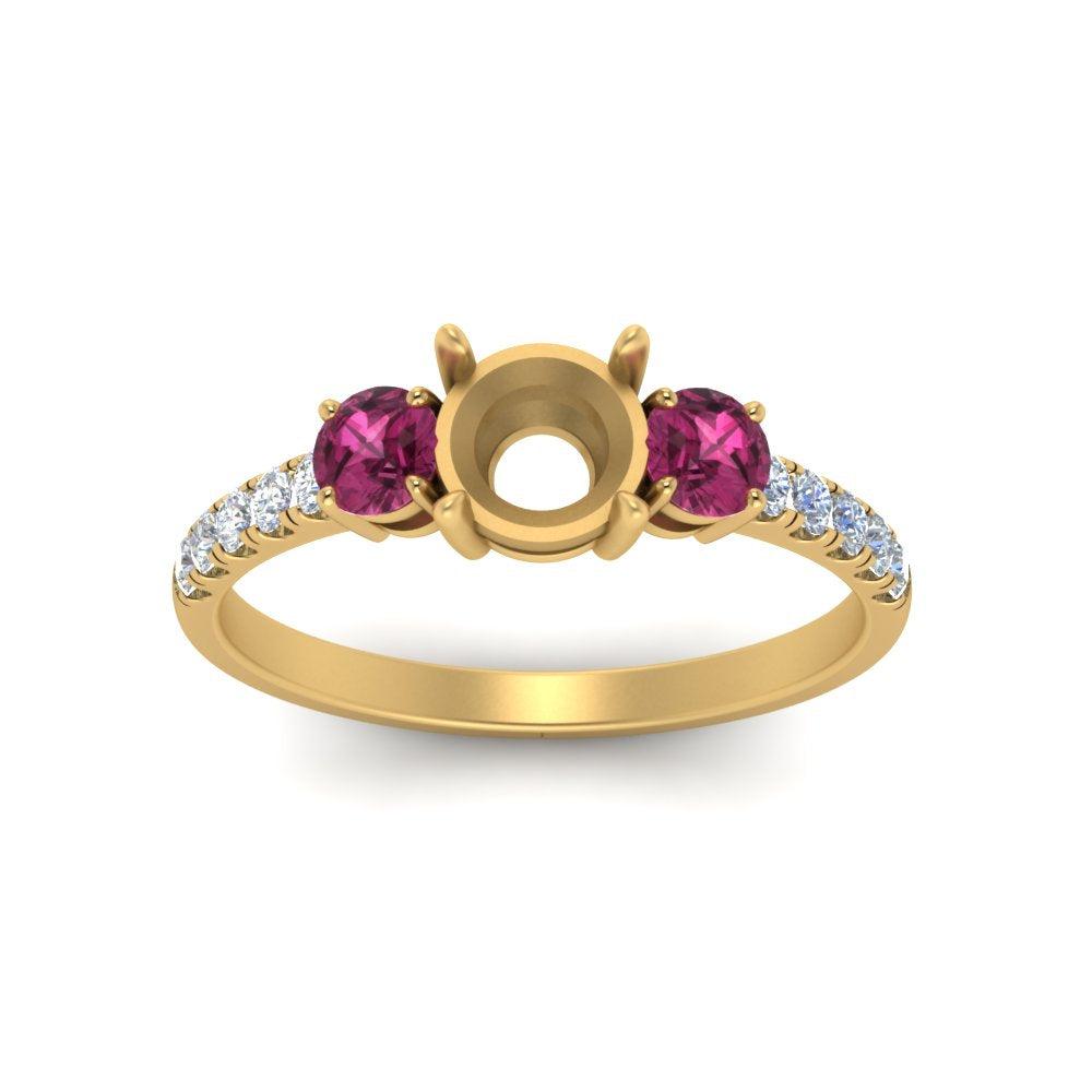 petite-micropave-semi-mount-three-stone-diamond-ring-with-pink-sapphire-in-yellow-gold-FD9383SMRGSADRPI-NL-YG