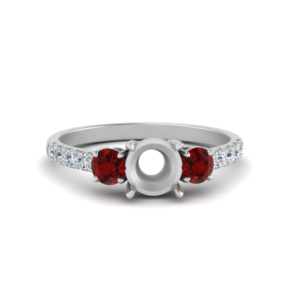 petite-micropave-semi-mount-three-stone-diamond-ring-with-ruby-in-white-gold-FD9383SMRGRUDR-NL-WG