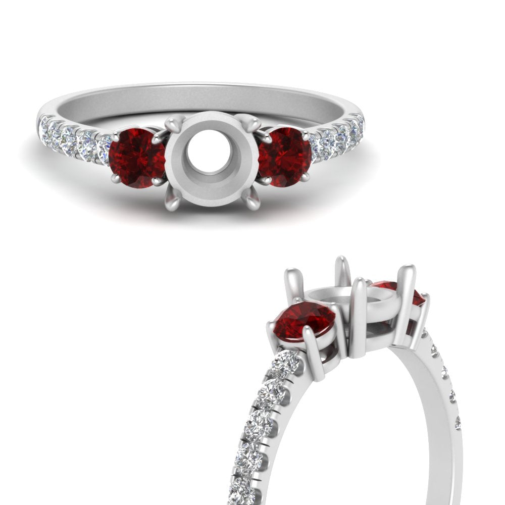 petite-micropave-semi-mount-three-stone-diamond-ring-with-ruby-in-white-gold-FD9383SMRGRUDR-NL-WG