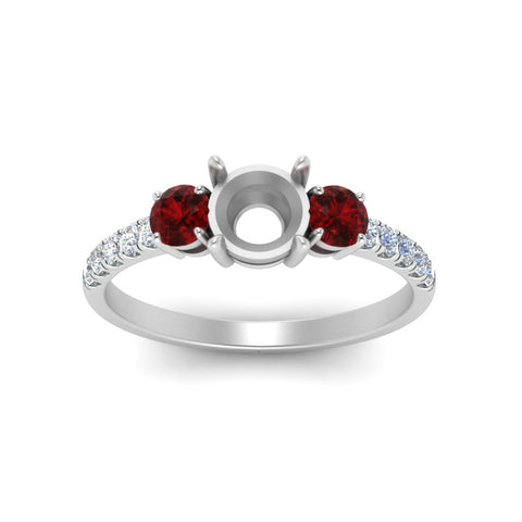 petite-micropave-semi-mount-three-stone-diamond-ring-with-ruby-in-white-gold-FD9383SMRGRUDR-NL-WG