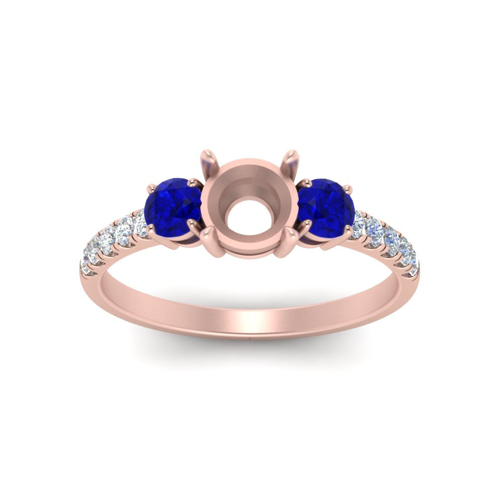 petite-micropave-semi-mount-three-stone-diamond-ring-with-sapphire-in-rose-gold-FD9383SMRGSABL-NL-RG