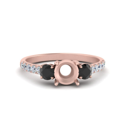 petite-micropave-semi-mount-three-stone-ring-with-black-diamond-in-rose-gold-FD9383SMRGBLACK-NL-RG