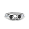 Load image into Gallery viewer, petite-micropave-semi-mount-three-stone-ring-with-black-diamond-in-white-gold-FD9383SMRGBLACK-NL-WG