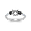 Load image into Gallery viewer, petite-micropave-semi-mount-three-stone-ring-with-black-diamond-in-white-gold-FD9383SMRGBLACK-NL-WG
