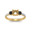 Load image into Gallery viewer, petite-micropave-semi-mount-three-stone-ring-with-black-diamond-in-yellow-gold-FD9383SMRGBLACK-NL-YG
