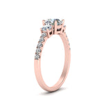 Load image into Gallery viewer, petite-micropave-three-stone-diamond-ring-in-rose-gold-FD9383ROR-NL-RG

