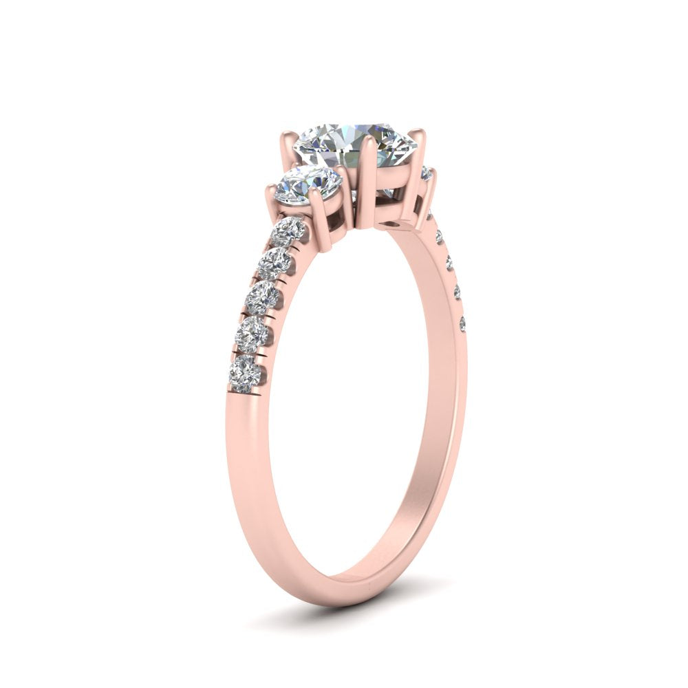 petite-micropave-three-stone-diamond-ring-in-rose-gold-FD9383ROR-NL-RG