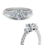 Load image into Gallery viewer, petite-micropave-three-stone-diamond-ring-in-white-gold-FD9383ROR-NL-WG.jpg
