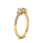 Load image into Gallery viewer, petite-micropave-three-stone-diamond-ring-in-yellow-gold-FD9383ROR-NL-YG
