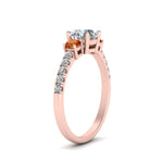Load image into Gallery viewer, petite-micropave-three-stone-diamond-ring-with-orange-sapphire-in-rose-gold-FD9383RORGSAOR-NL-RG
