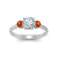 Thumbnail 54 - petite-micropave-three-stone-diamond-ring-with-orange-sapphire-in-white-gold-FD9383RORGSAOR-NL-WG