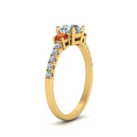Load image into Gallery viewer, petite-micropave-three-stone-diamond-ring-with-orange-sapphire-in-yellow-gold-FD9383RORGSAOR-NL-YG
