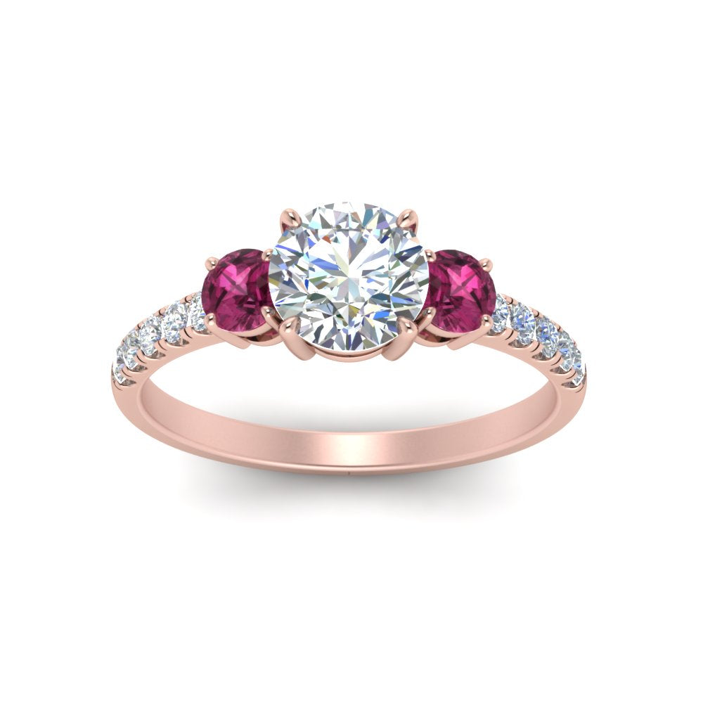 petite-micropave-three-stone-diamond-ring-with-pink-sapphire-in-rose-gold-FD9383RORGSADRPI-NL-RG