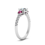 Load image into Gallery viewer, petite-micropave-three-stone-diamond-ring-with-pink-sapphire-in-white-gold-FD9383RORGSADRPI-NL-WG
