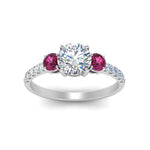 Load image into Gallery viewer, petite-micropave-three-stone-diamond-ring-with-pink-sapphire-in-white-gold-FD9383RORGSADRPI-NL-WG
