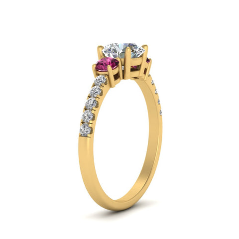 petite-micropave-three-stone-diamond-ring-with-pink-sapphire-in-yellow-gold-FD9383RORGSADRPI-NL-YG