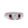 Thumbnail 73 - petite-micropave-three-stone-diamond-ring-with-ruby-in-white-gold-FD9383RORGRUDR-NL-WG