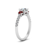 Load image into Gallery viewer, petite-micropave-three-stone-diamond-ring-with-ruby-in-white-gold-FD9383RORGRUDR-NL-WG
