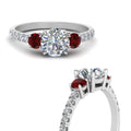 Thumbnail 74 - petite-micropave-three-stone-diamond-ring-with-ruby-in-white-gold-FD9383RORGRUDR-NL-WG