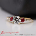 Thumbnail 83 - Petite Micropave Three Stone Ring