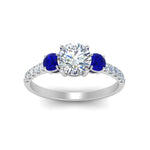 Load image into Gallery viewer, petite-micropave-three-stone-diamond-ring-with-sapphire-in-white-gold-FD9383RORGSABL-NL-WG
