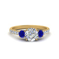 Thumbnail 31 - petite-micropave-three-stone-diamond-ring-with-sapphire-in-yellow-gold-FD9383RORGSABL-NL-YG