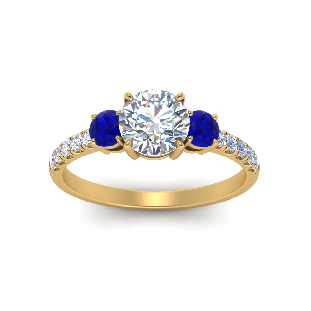 petite-micropave-three-stone-diamond-ring-with-sapphire-in-yellow-gold-FD9383RORGSABL-NL-YG