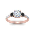 Thumbnail 89 - petite-micropave-three-stone-ring-with-black-diamond-in-rose-gold-FD9383RORGBLACK-NL-RG