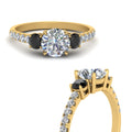 Thumbnail 97 - petite-micropave-three-stone-ring-with-black-diamond-in-yellow-gold-FD9383RORGBLACK-NL-YG