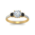 Thumbnail 98 - petite-micropave-three-stone-ring-with-black-diamond-in-yellow-gold-FD9383RORGBLACK-NL-YG
