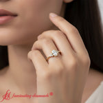 Load image into Gallery viewer, petite-oval-bezel-simple-engagement-ring-yellow-gold-fd9175r-model
