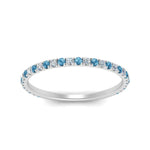 Load image into Gallery viewer, petite-scalloped-diamond-wedding-band-with-blue-topaz-in-FD9168BGICBLTO-NL-WG
