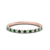 Load image into Gallery viewer, petite-scalloped-diamond-wedding-band-with-emerald-in-FD9168BGEMGR-NL-RG