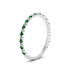 Load image into Gallery viewer, petite-scalloped-diamond-wedding-band-with-emerald-in-FD9168BGEMGR-NL-WG