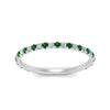 Load image into Gallery viewer, petite-scalloped-diamond-wedding-band-with-emerald-in-FD9168BGEMGR-NL-WG