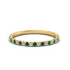 Load image into Gallery viewer, petite-scalloped-diamond-wedding-band-with-emerald-in-FD9168BGEMGR-NL-YG
