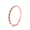 Load image into Gallery viewer, petite-scalloped-diamond-wedding-band-with-orange-sapphire-in-FD9168BGSAOR-NL-RG