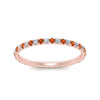 Load image into Gallery viewer, petite-scalloped-diamond-wedding-band-with-orange-sapphire-in-FD9168BGSAOR-NL-RG