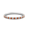 Load image into Gallery viewer, petite-scalloped-diamond-wedding-band-with-orange-sapphire-in-FD9168BGSAOR-NL-WG
