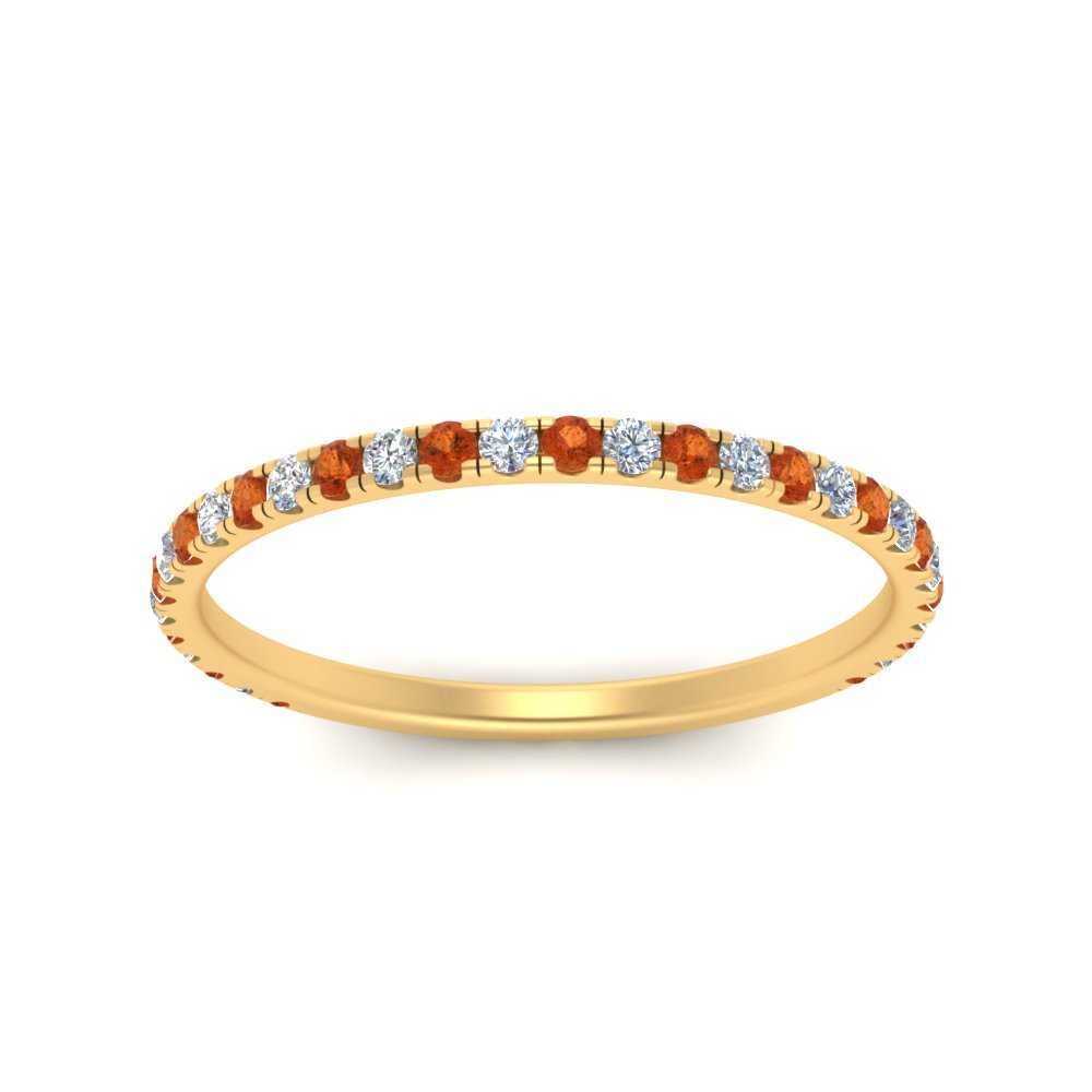 petite-scalloped-diamond-wedding-band-with-orange-sapphire-in-FD9168BGSAOR-NL-YG