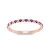 Load image into Gallery viewer, petite-scalloped-diamond-wedding-band-with-pink-sapphire-in-FD9168BGSADRPI-NL-RG