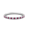 Load image into Gallery viewer, petite-scalloped-diamond-wedding-band-with-pink-sapphire-in-FD9168BGSADRPI-NL-WG