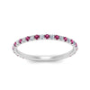Load image into Gallery viewer, petite-scalloped-diamond-wedding-band-with-pink-sapphire-in-FD9168BGSADRPI-NL-WG