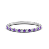 Load image into Gallery viewer, petite-scalloped-diamond-wedding-band-with-purple-topaz-in-FD9168BGVITO-NL-WG